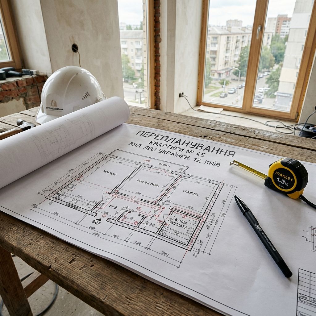 Перепланування квартири: Що дозволено законом, а за що доведеться платити штраф? 🏗️